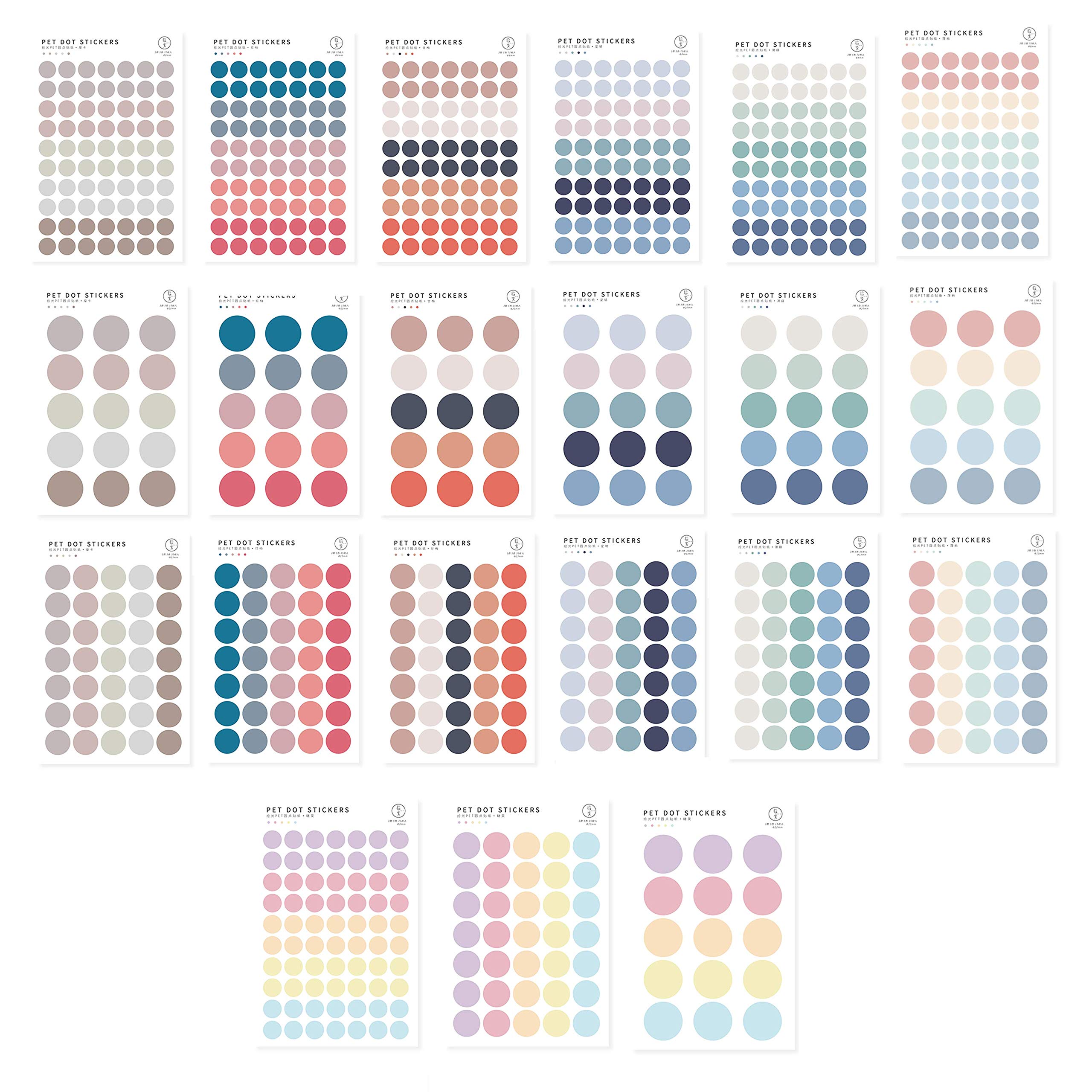 テープ・マスキングテープ [Kind YumYum Store] Circle Color Sticker Amazon.com : Circle Stickers -7 Pack (21sheet) Colorful Circles
